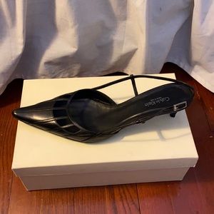 Calvin Klein sling back kitten heels